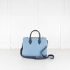 Strathberry Blue Colour Block Midi tote