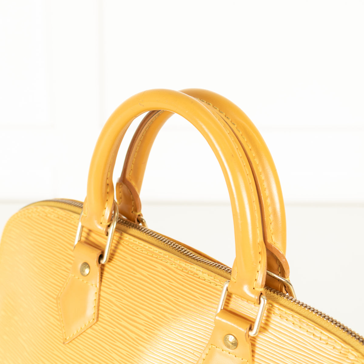 Louis Vuitton Yellow Alma Pm Epi Leather Bag
