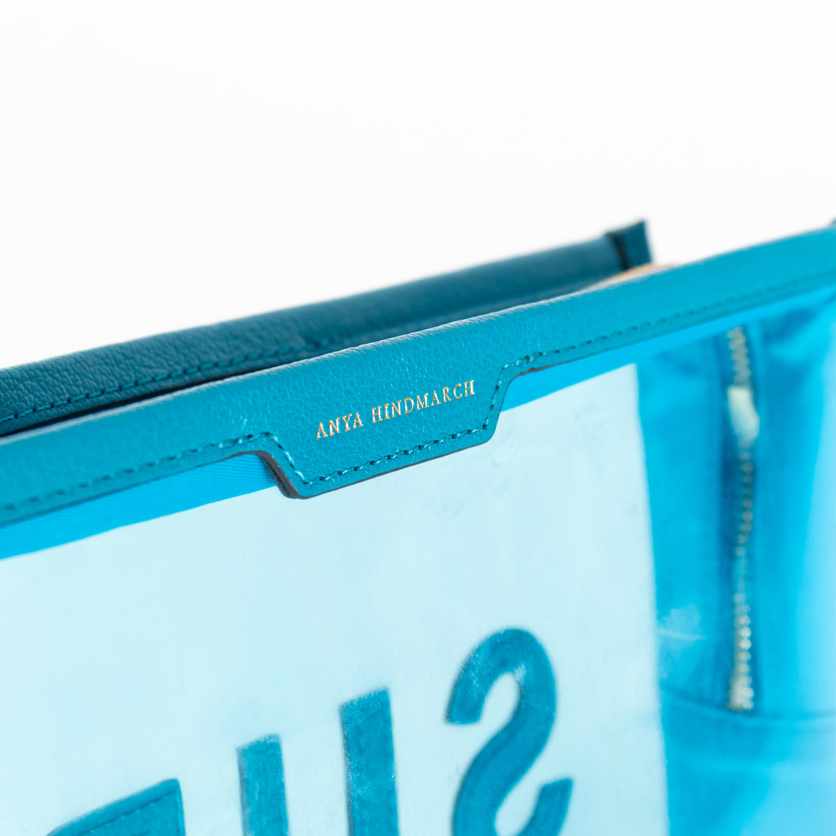 Anya Hindmarch Blue Surf Wash Bag