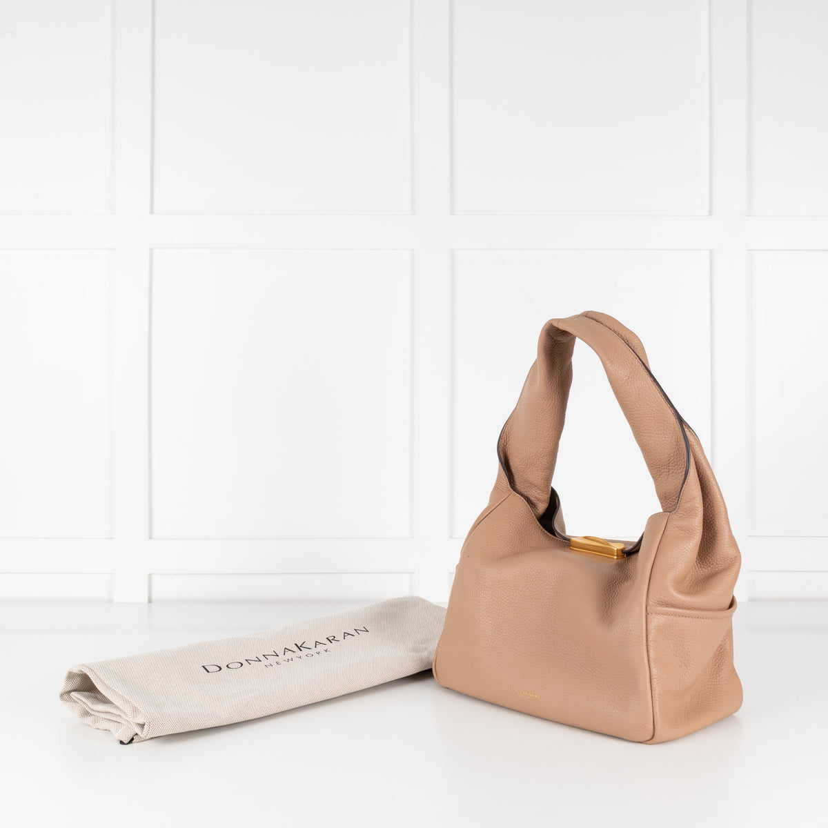 Donna Karan Toasted Almond Amagansett Shoulder Bag