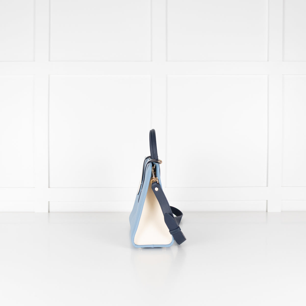 Strathberry Blue Colour Block Midi tote