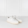 Prada White Leather Platform Trainers