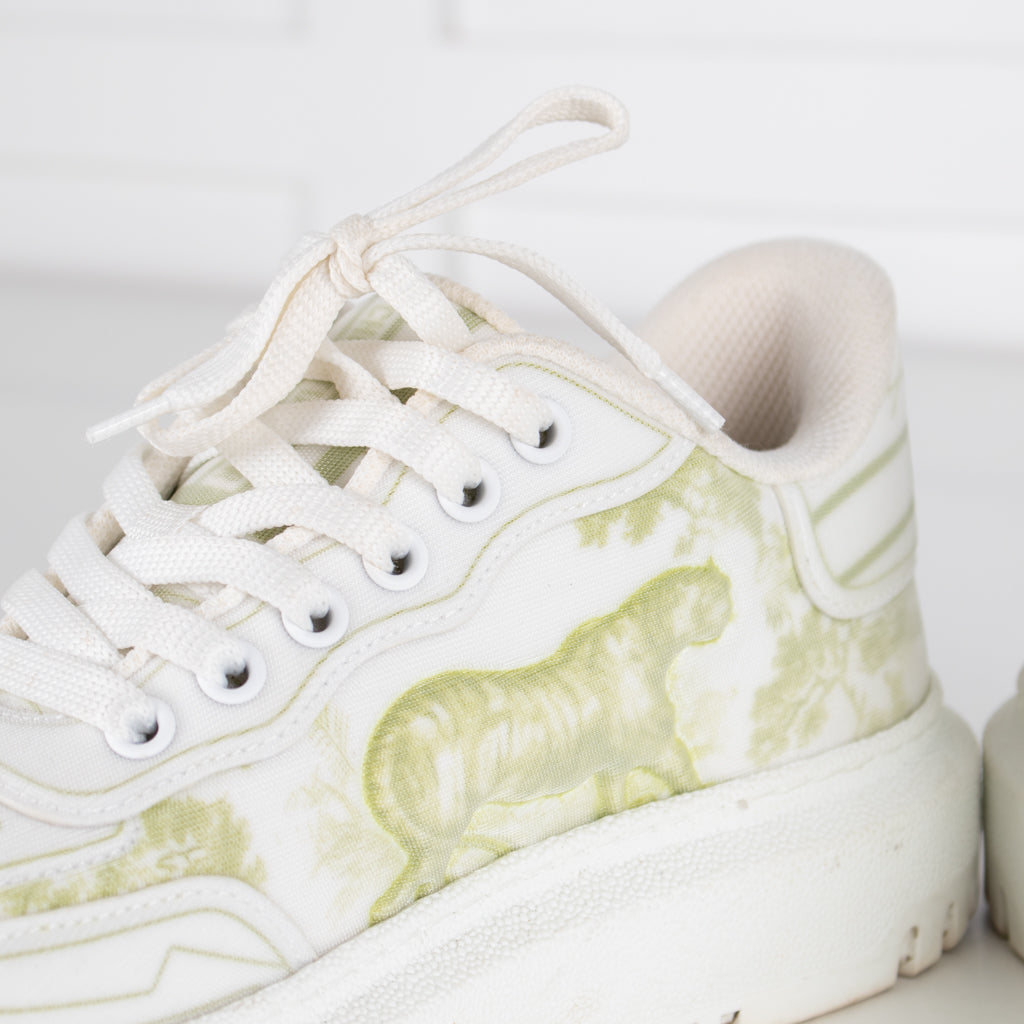 Christian Dior Addict White/Lime Sneakers