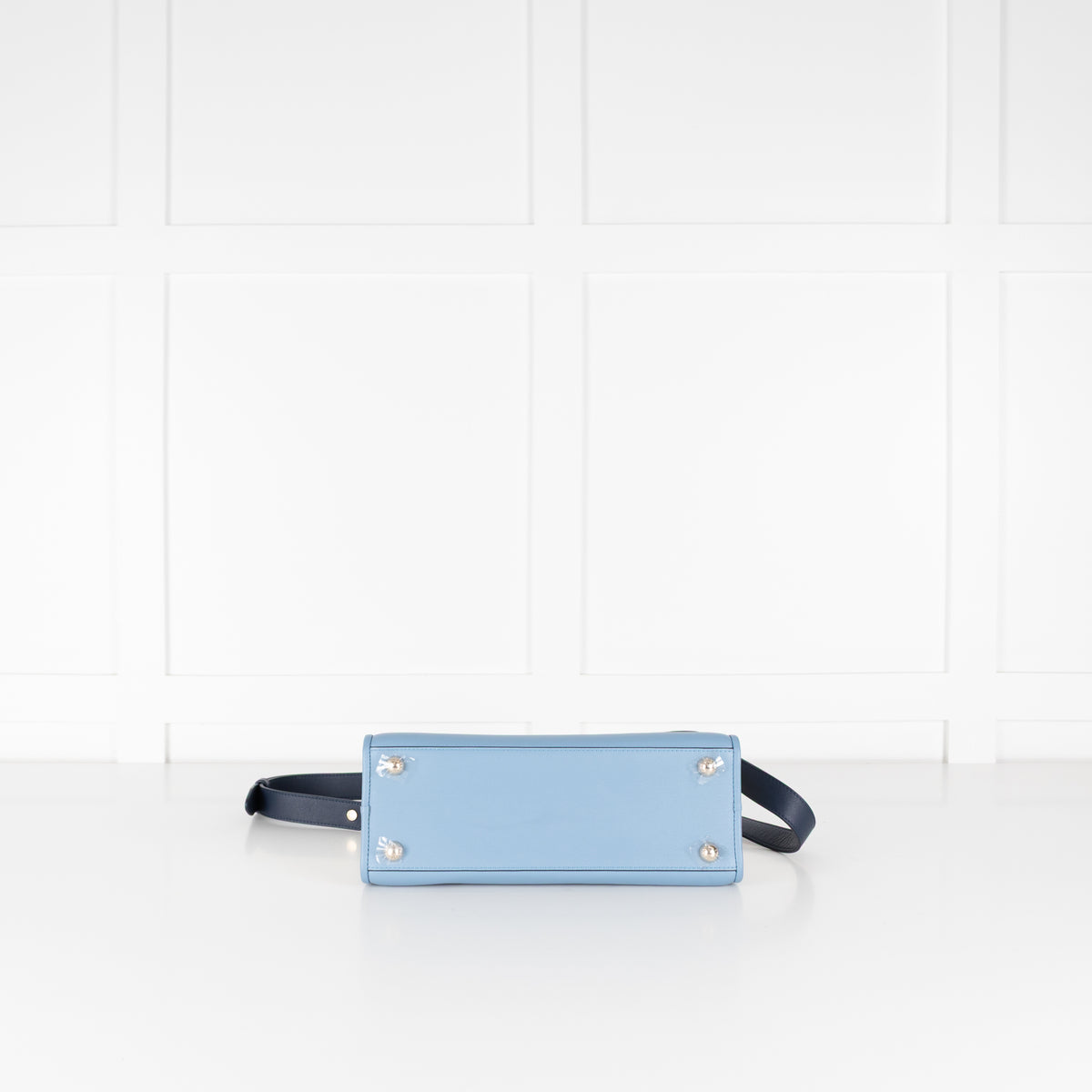 Strathberry Blue Colour Block Midi tote
