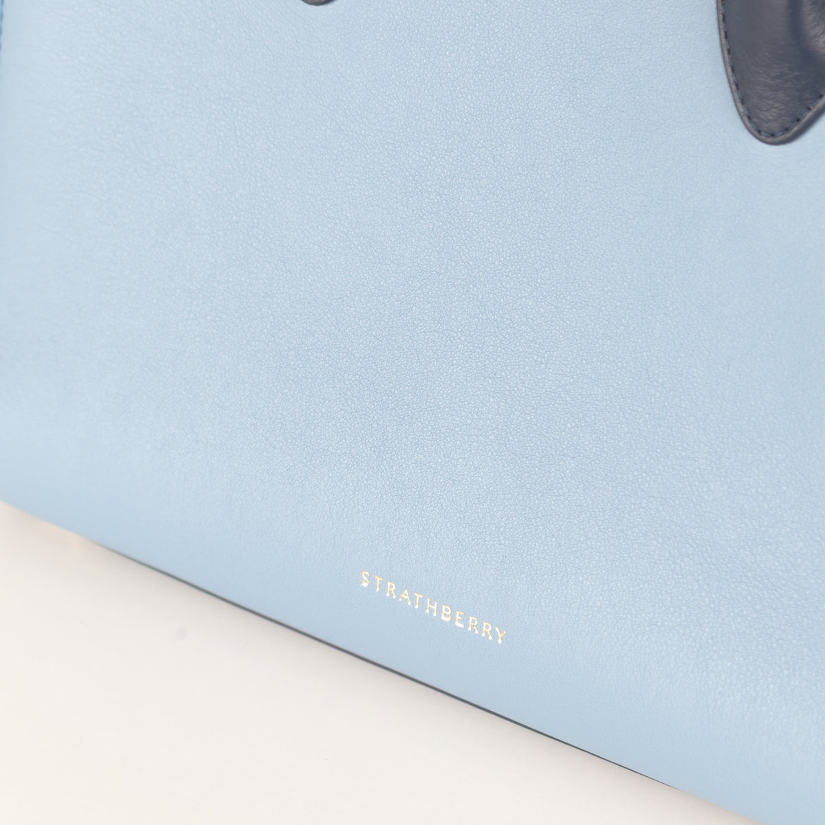 Strathberry Blue Colour Block Midi tote