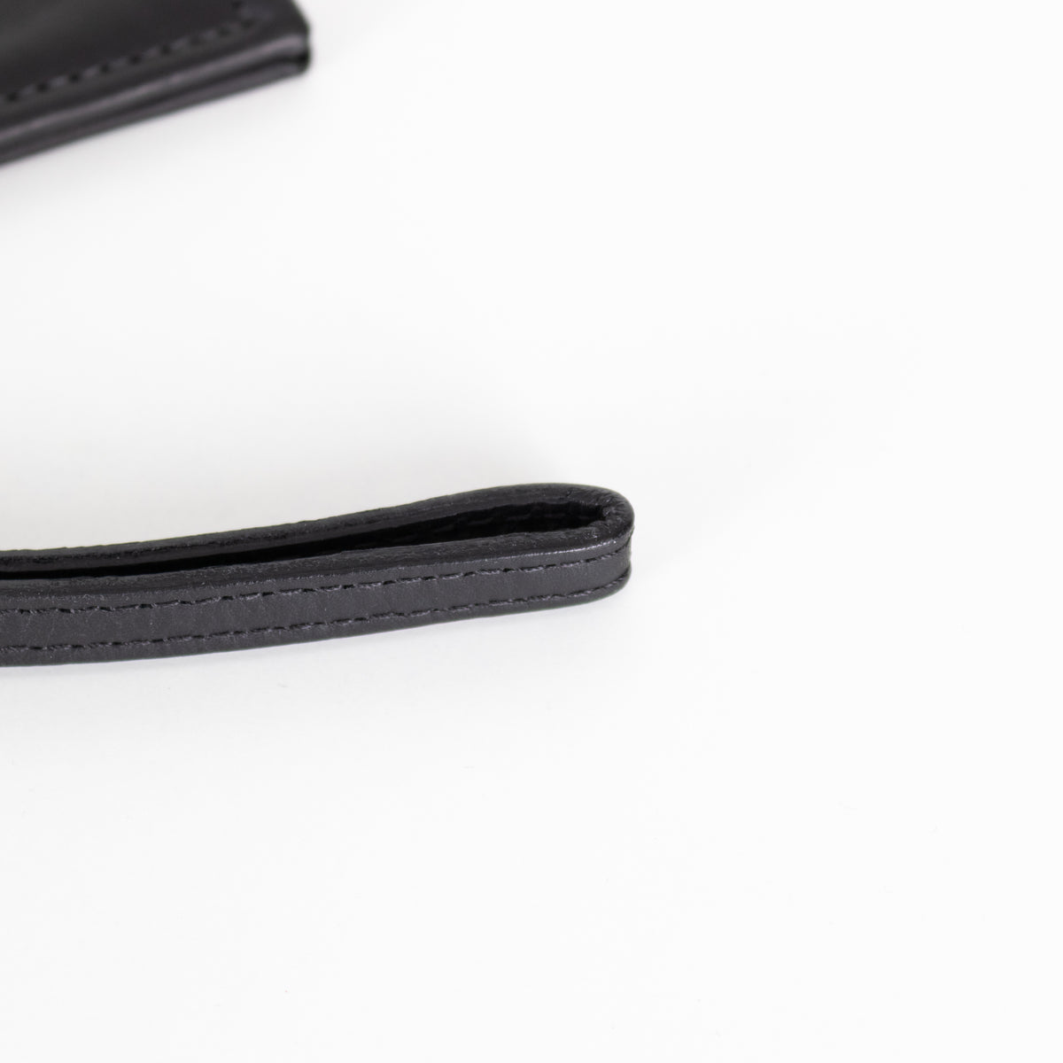 Fount Black Leather The Finley Clutch Bag