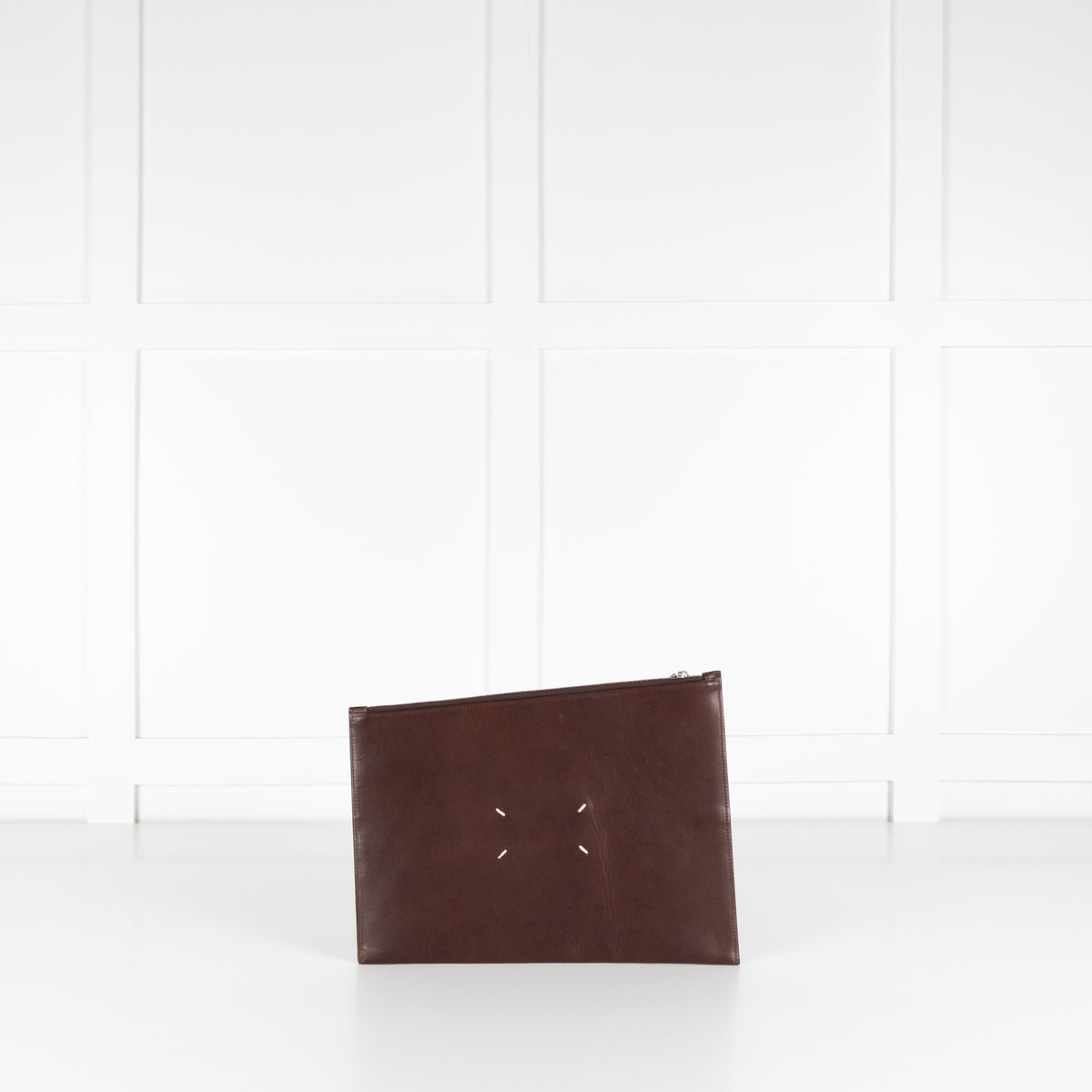 Maison Margiela  4 Stitch Fragment Case in Brown Leather
