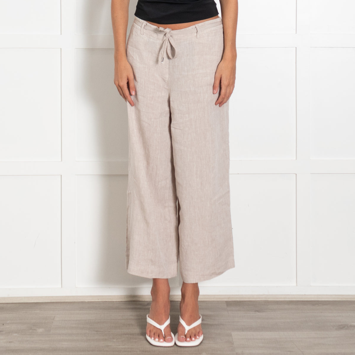 Lafayette 148  Beige Linen Trousers