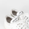 Prada White Leather Platform Trainers