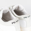 Prada White Leather Platform Trainers