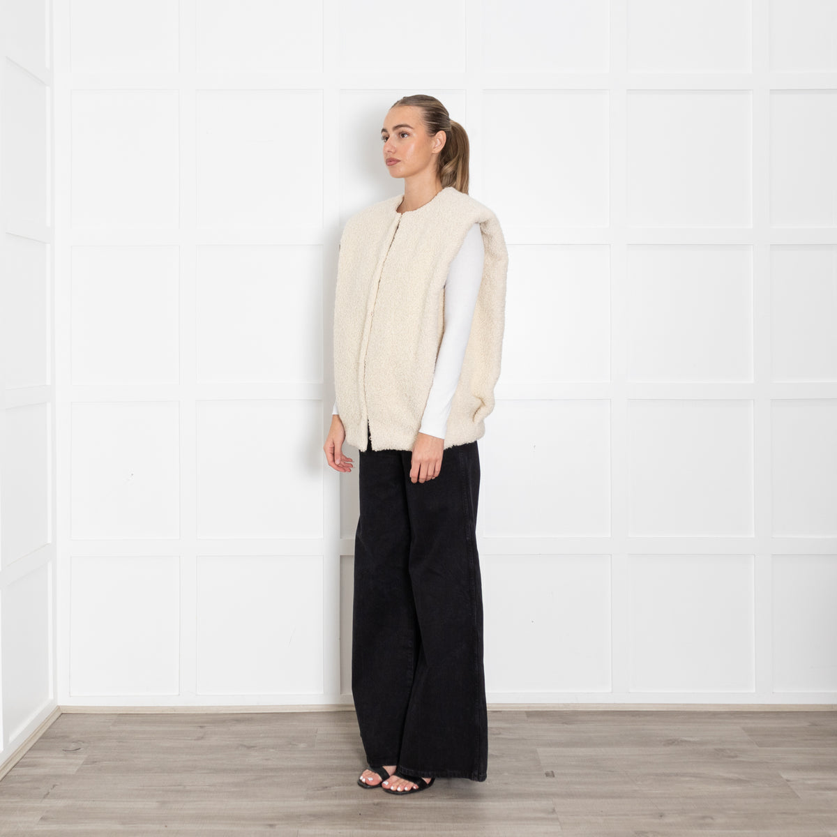 Isabel Marant Gwendalia Brushed Wool Cream Gilet