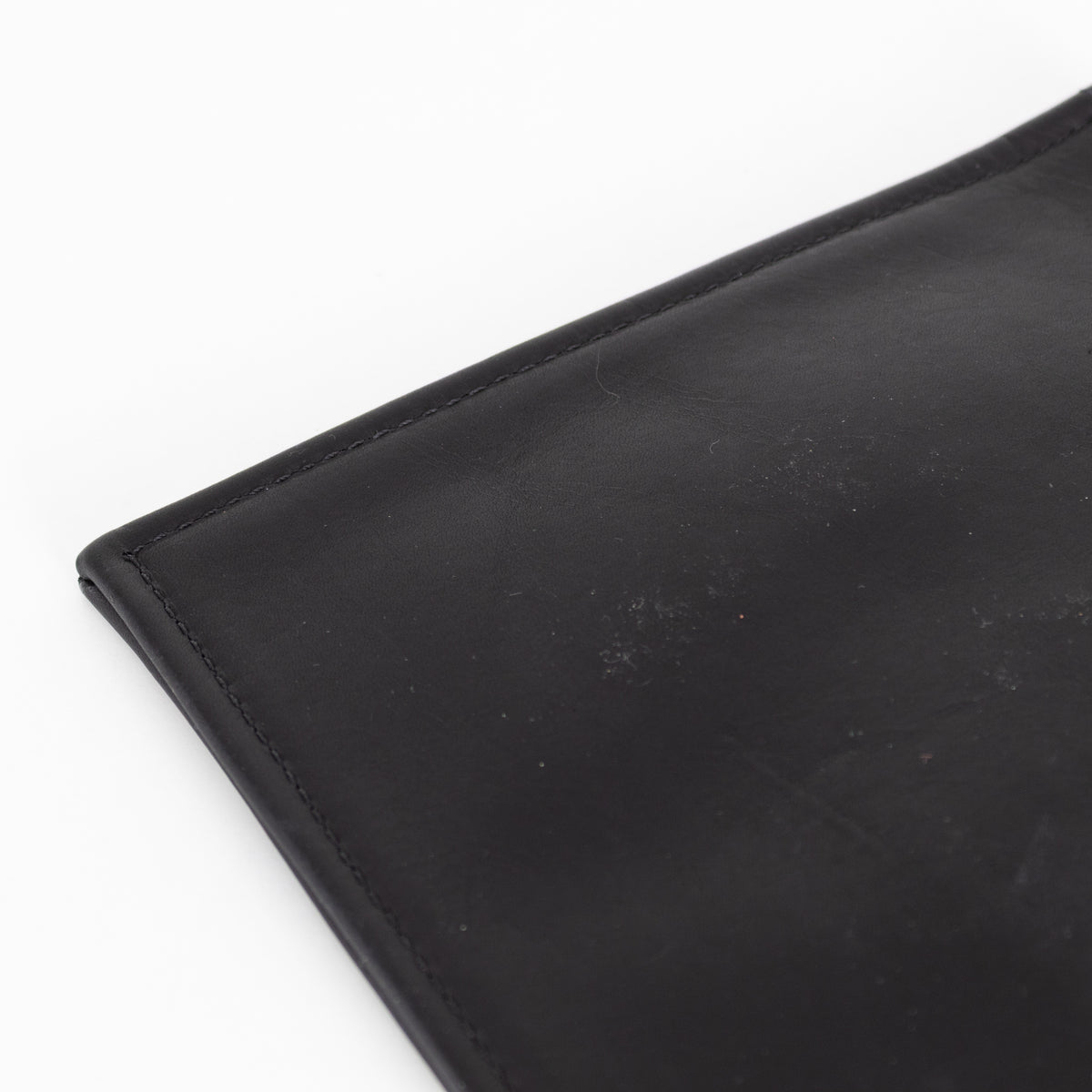 Fount Black Leather The Finley Clutch Bag