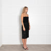 Marni Black on Black Circles Print Below Knee Silk Mix Skirt