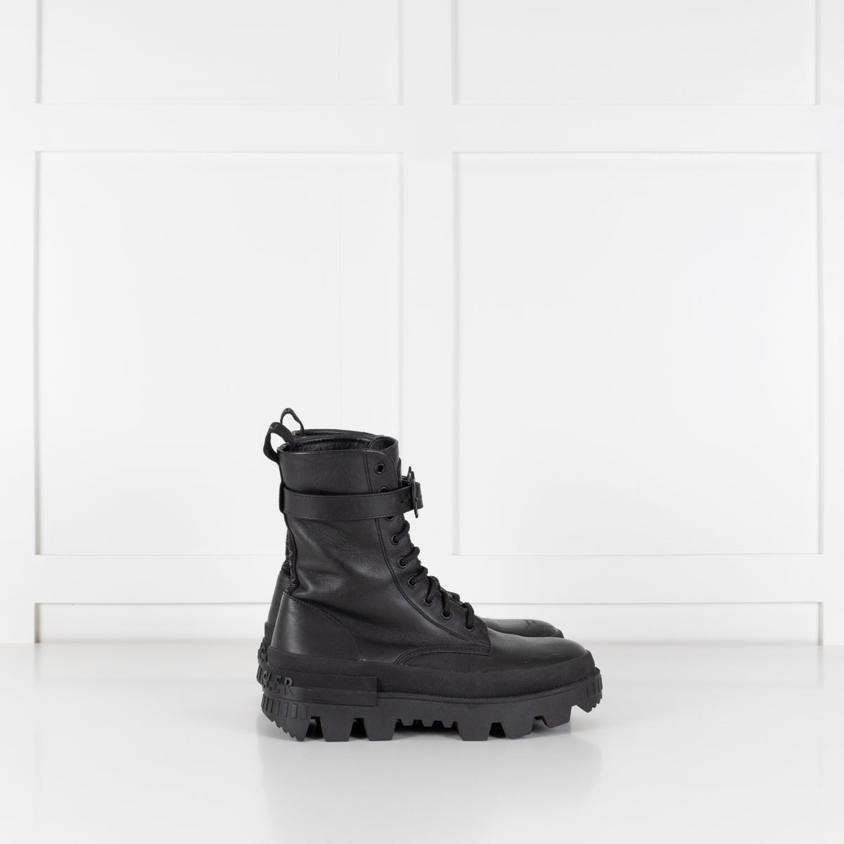 Moncler Carinne Black Hiker Boots
