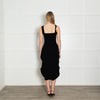 See By Chloe Black Knit Frill Trim Sleeveless Dress
