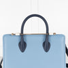 Strathberry Blue Colour Block Midi tote