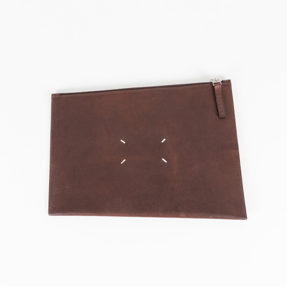 Maison Margiela  4 Stitch Fragment Case in Brown Leather