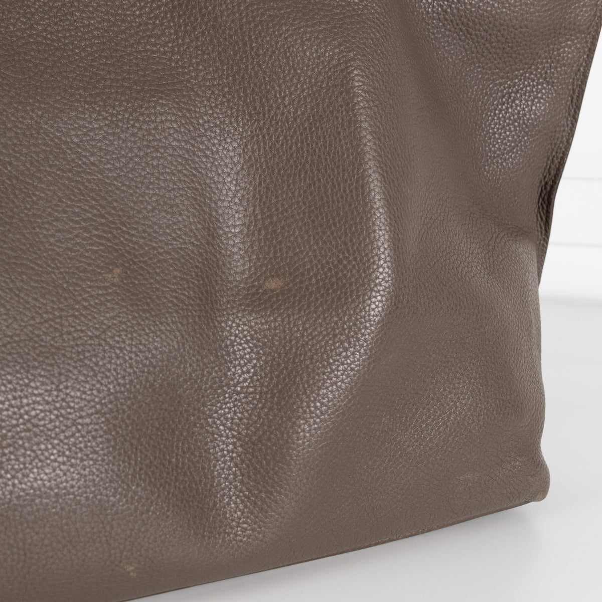 Akris Taupe Medium Shoulder Leather Tote Bag