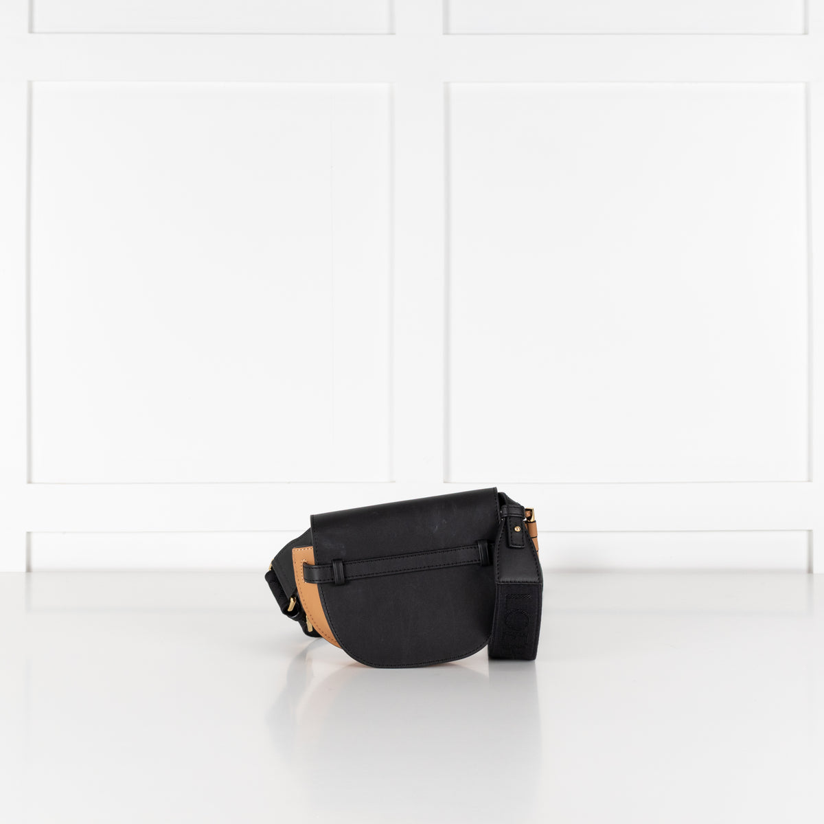 Loewe Tan Black Dual Leather Gate Mini Cross-Body Bag