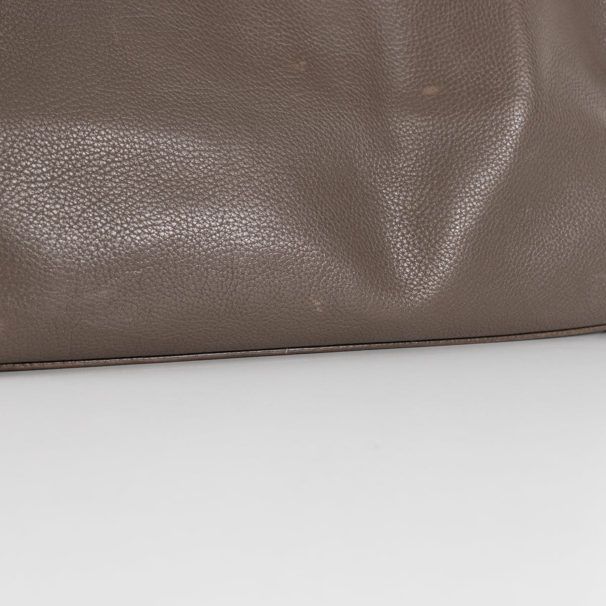 Akris Taupe Medium Shoulder Leather Tote Bag
