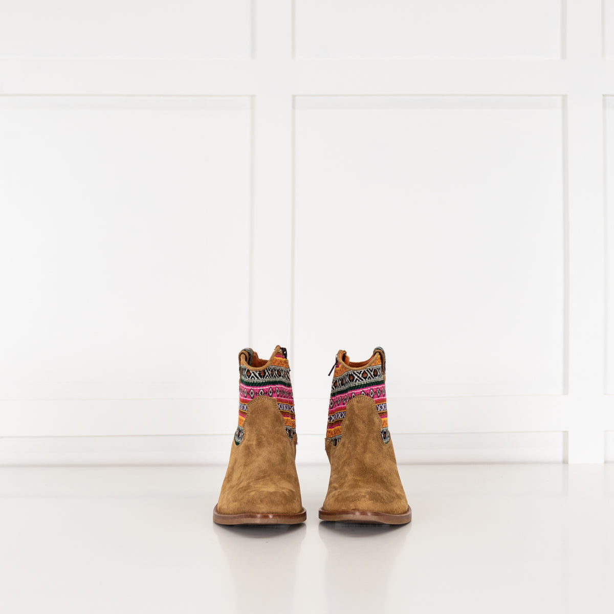 Penelope Chilvers Tan Suede Ankle Boots