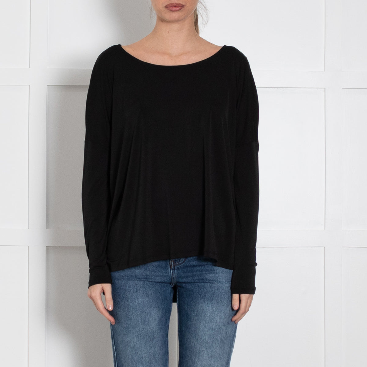 Twist & Tango Black L/S Oversized Top