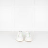 Miu Miu White Leather Trainers with Green Eyelets