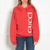 Gucci Red Verticle Logo Hoody