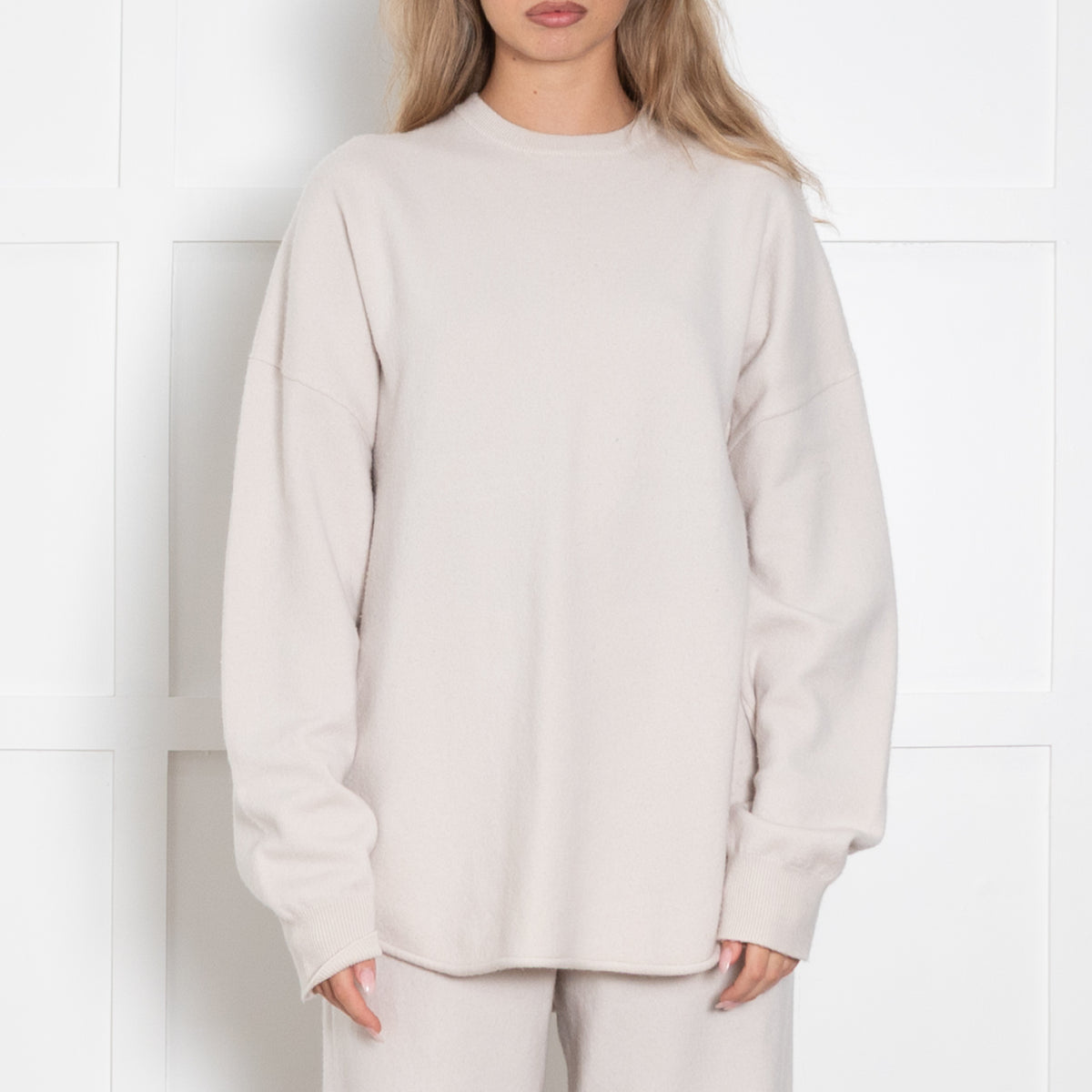 Extreme Cashmere Cream Oversized Jumper