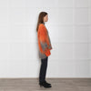 Rabens Saloner Orange and Grey Tie Dye Mohair Jumper