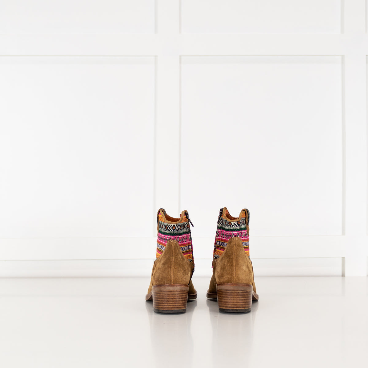 Penelope Chilvers Tan Suede Ankle Boots