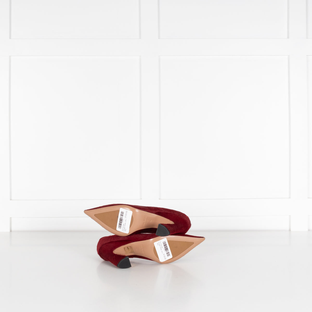 The Fold Red Ponyskin Shoes