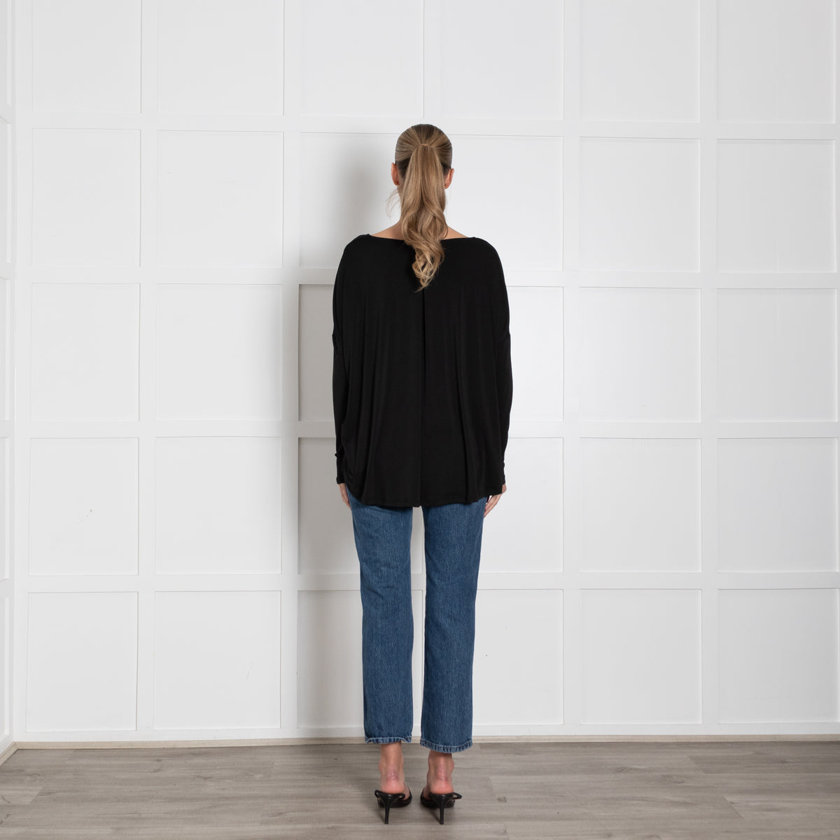 Twist & Tango Black L/S Oversized Top