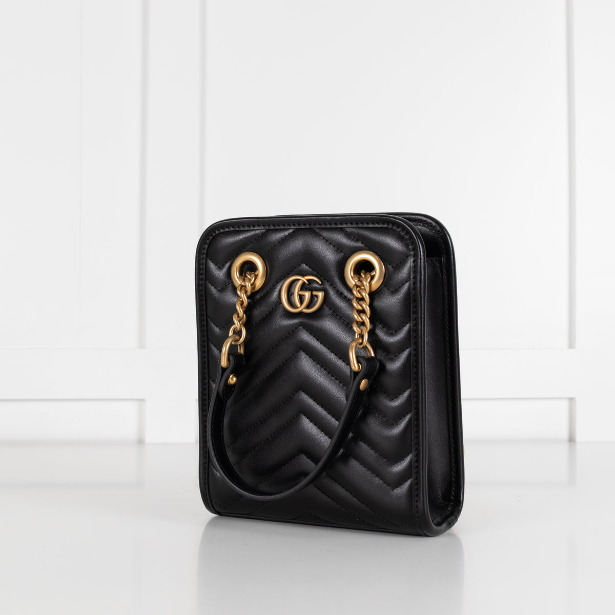 Gucci Black GG Marmont Matelasse Mini Bag
