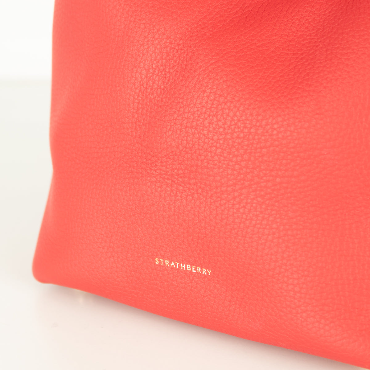 Strathberry Red Leather Lana Shoulder Bag