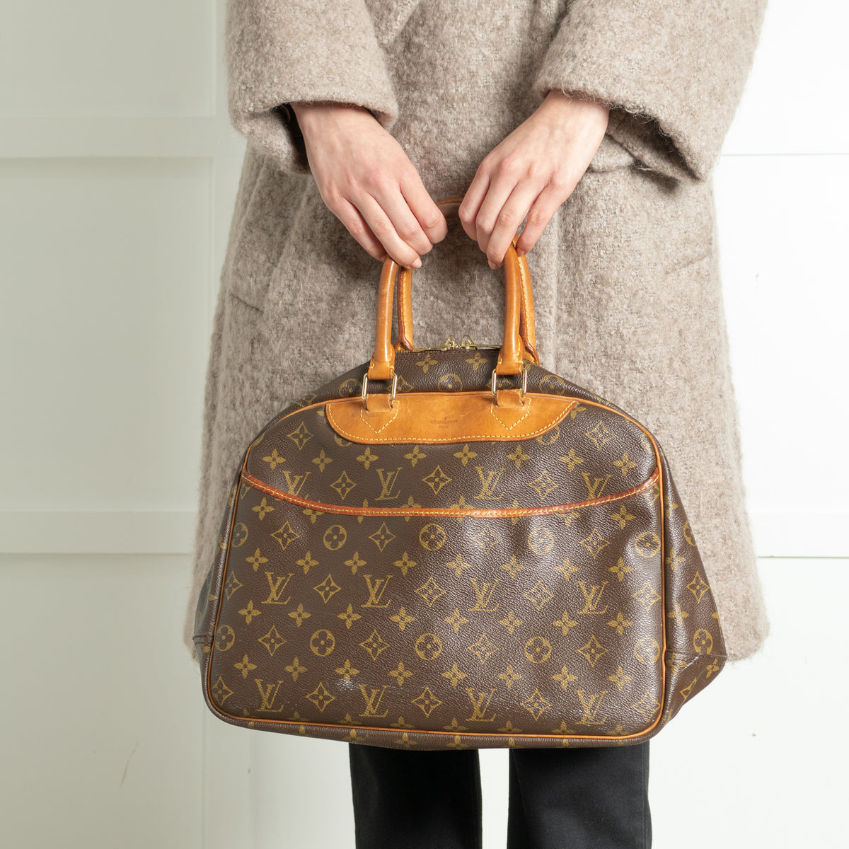 Louis Vuitton Brown Monogram Deauville Bag