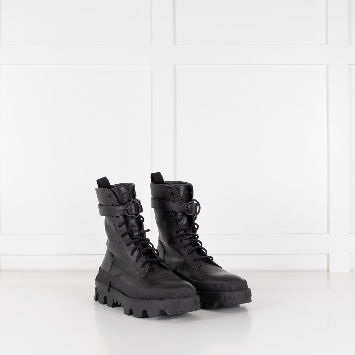 Moncler Carinne Black Hiker Boots