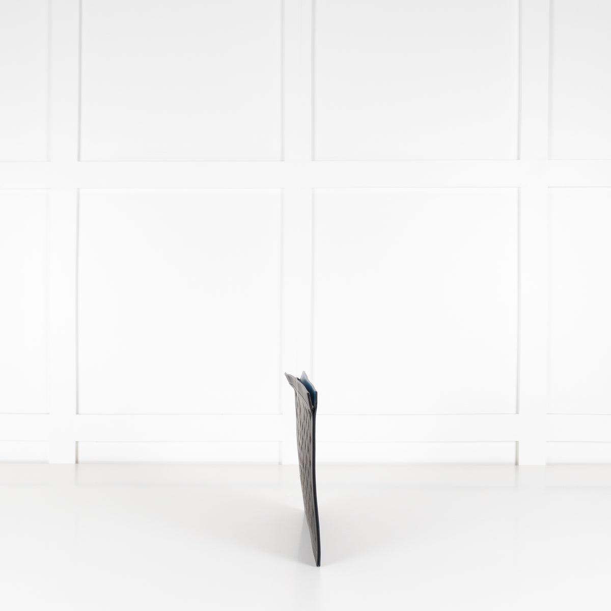 Smythson Black Leather Laser Cut Large Wallet