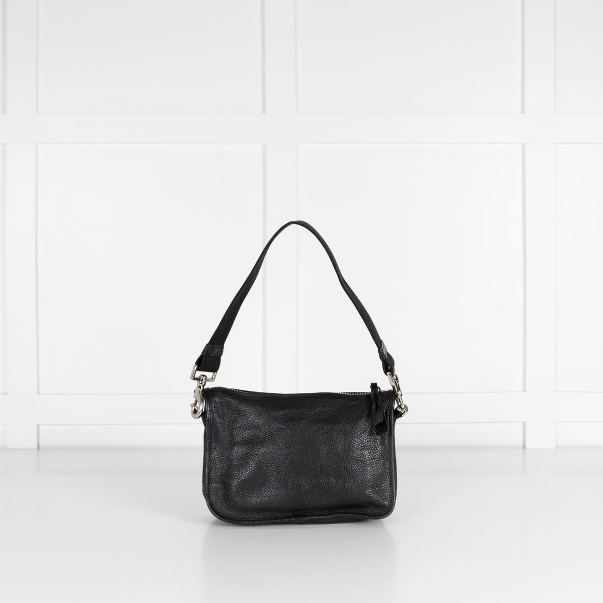 Mulberry Black Grainy Leather Somerset Shoulder Bag