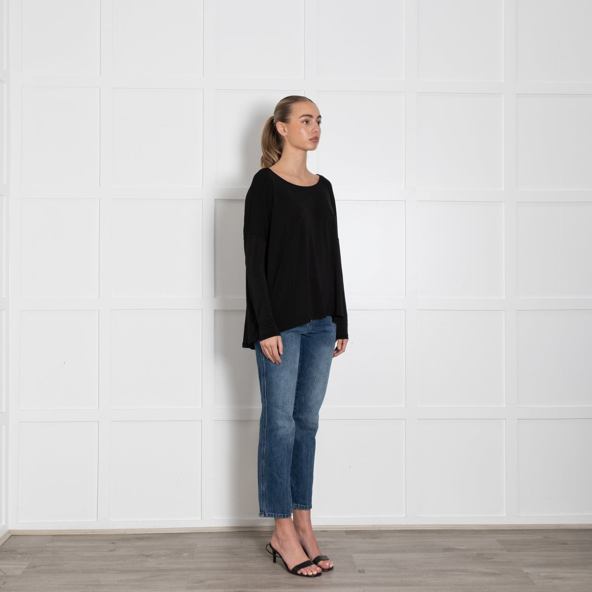 Twist & Tango Black L/S Oversized Top