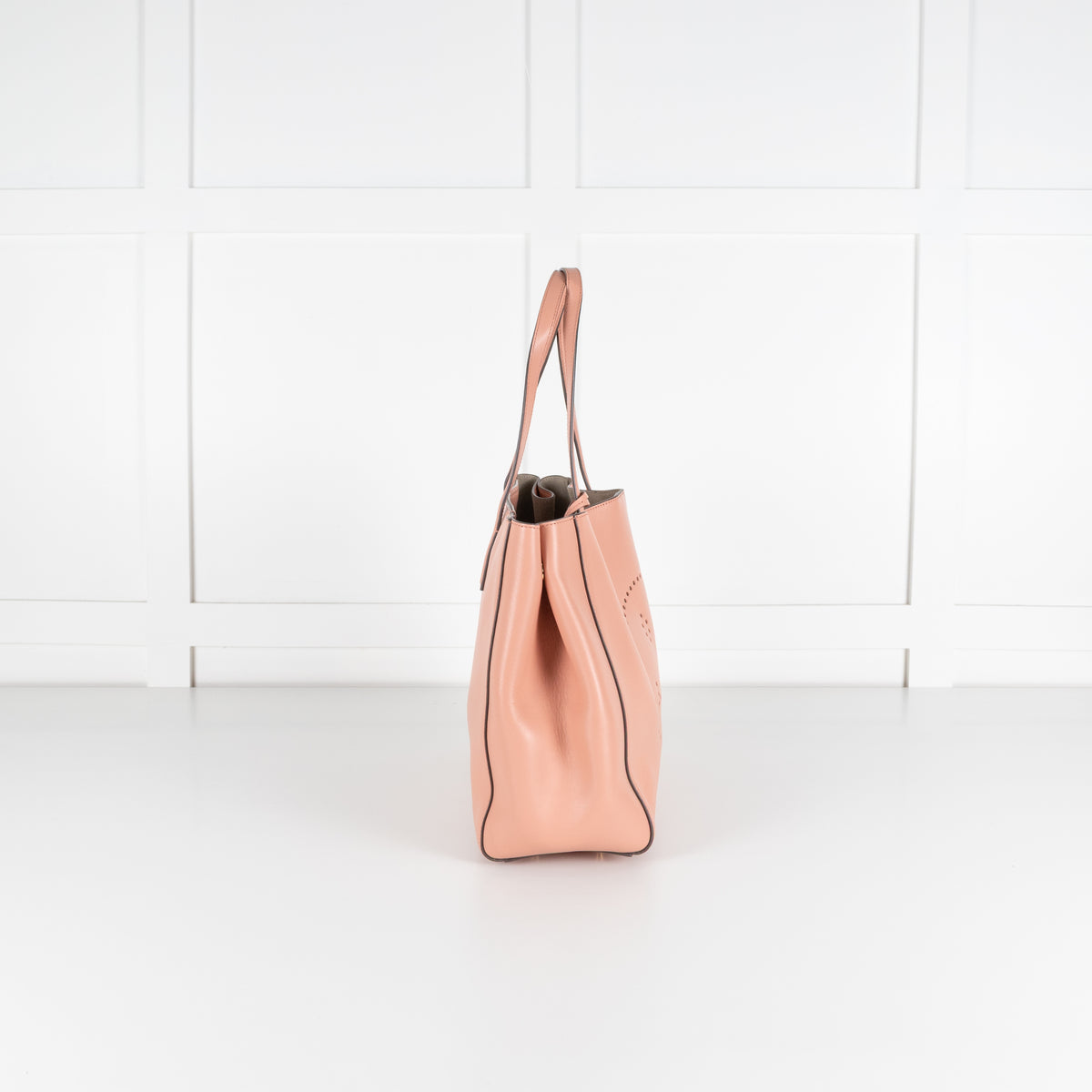 Anya Hindmarch Salmon Smiley Ebury Tote Bag
