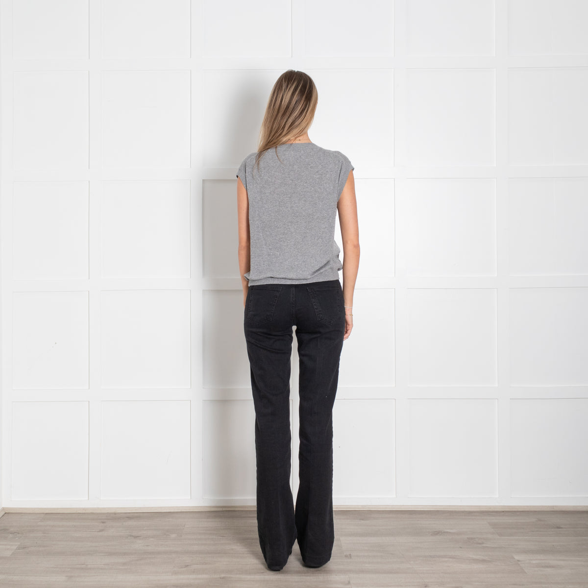 &Daughter Grey Button Up Vest