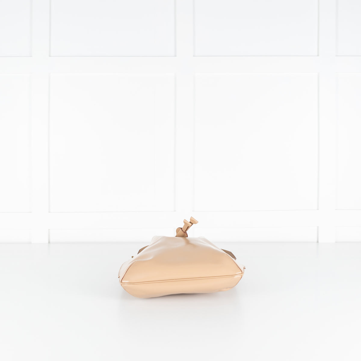 Salvatore Ferragamo Beige Bucket Shoulder Bag