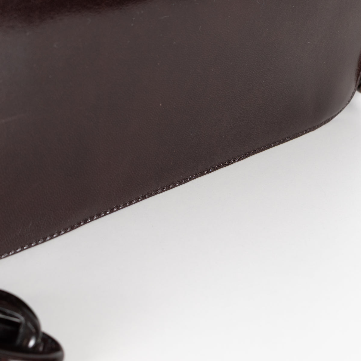 Prada Black Goatskin Leather Madras Swing Bag