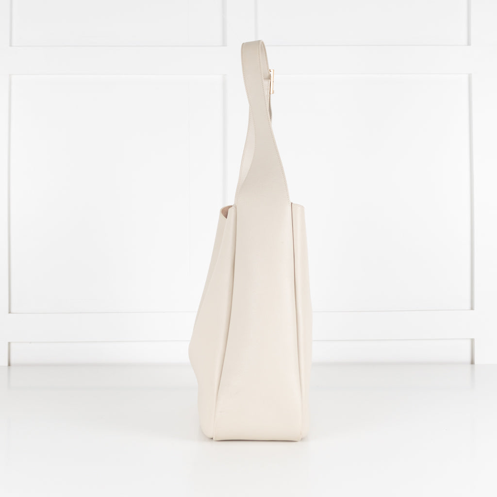 Saint Laurent Cream Large Le 5 a 7 Bag