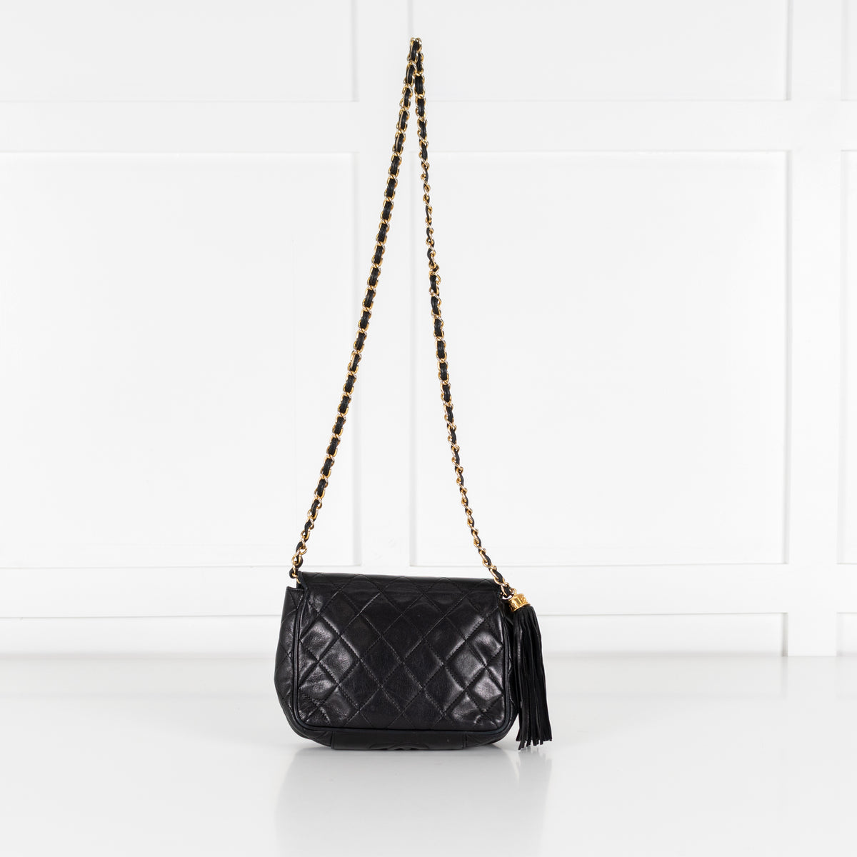 Chanel Black Vintage Quilted Flap Camera Bag