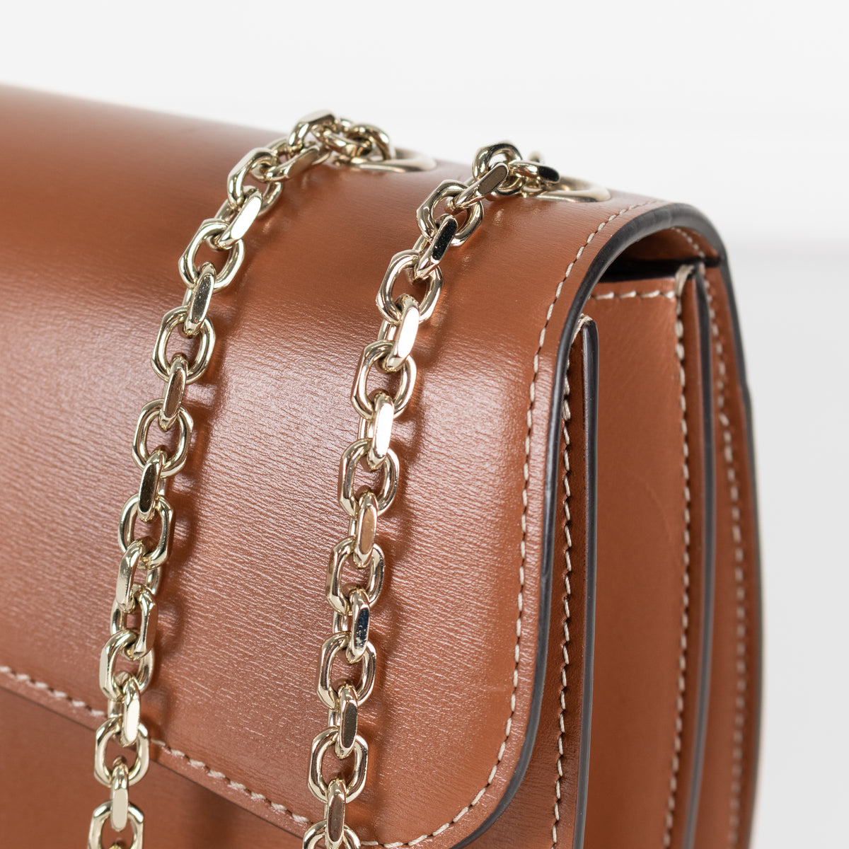 Cartier Tan Calfskin Panthere De Cartier Chain Bag