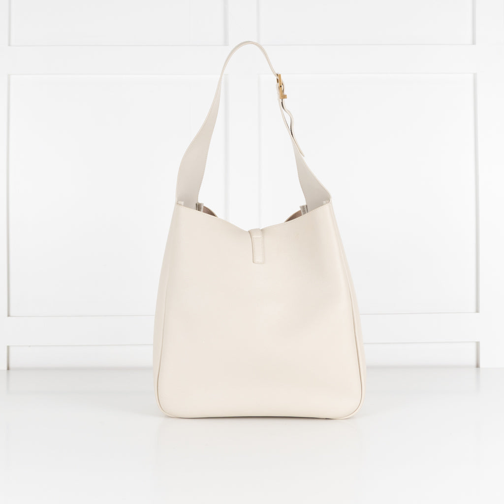 Saint Laurent Cream Large Le 5 a 7 Bag