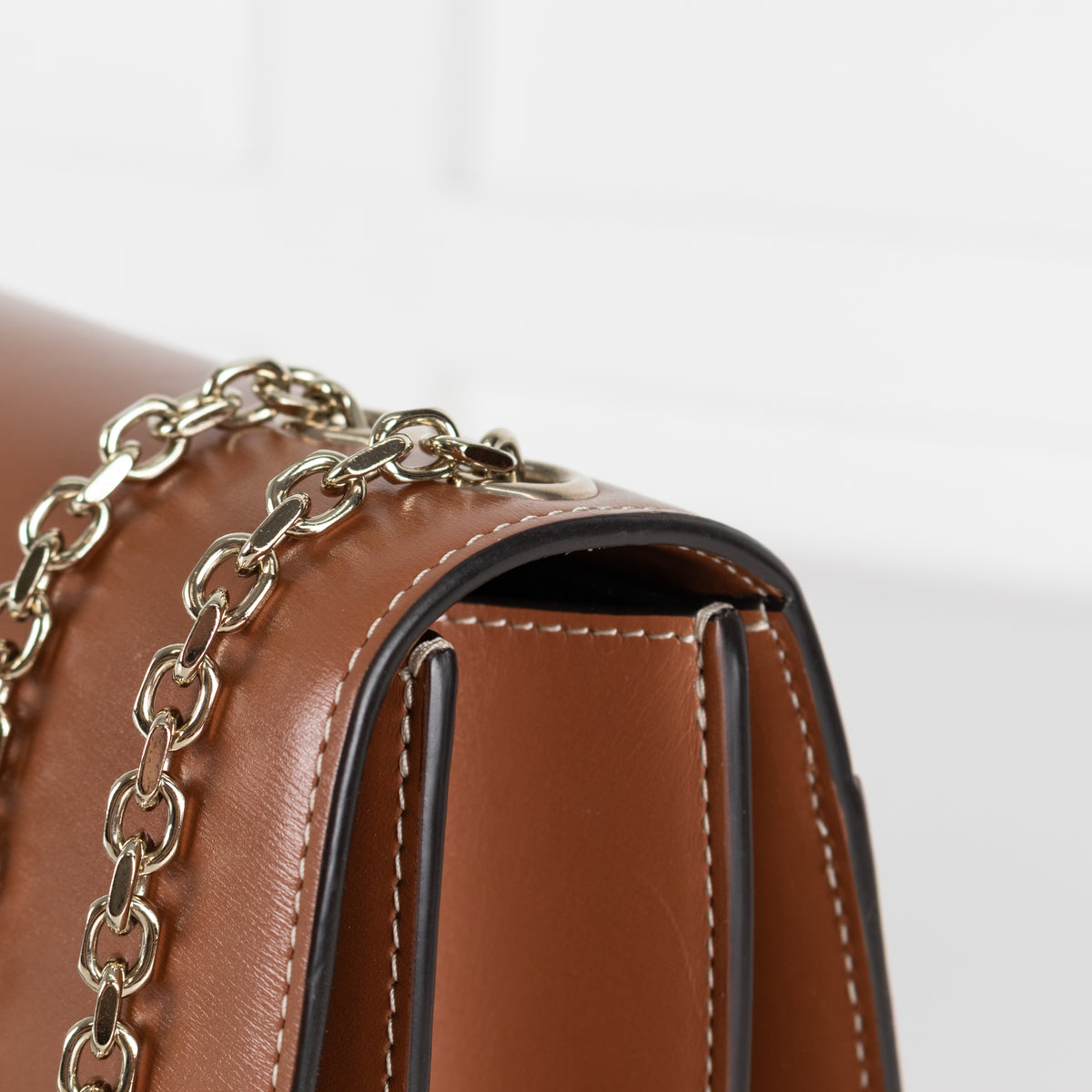 Cartier Tan Calfskin Panthere De Cartier Chain Bag