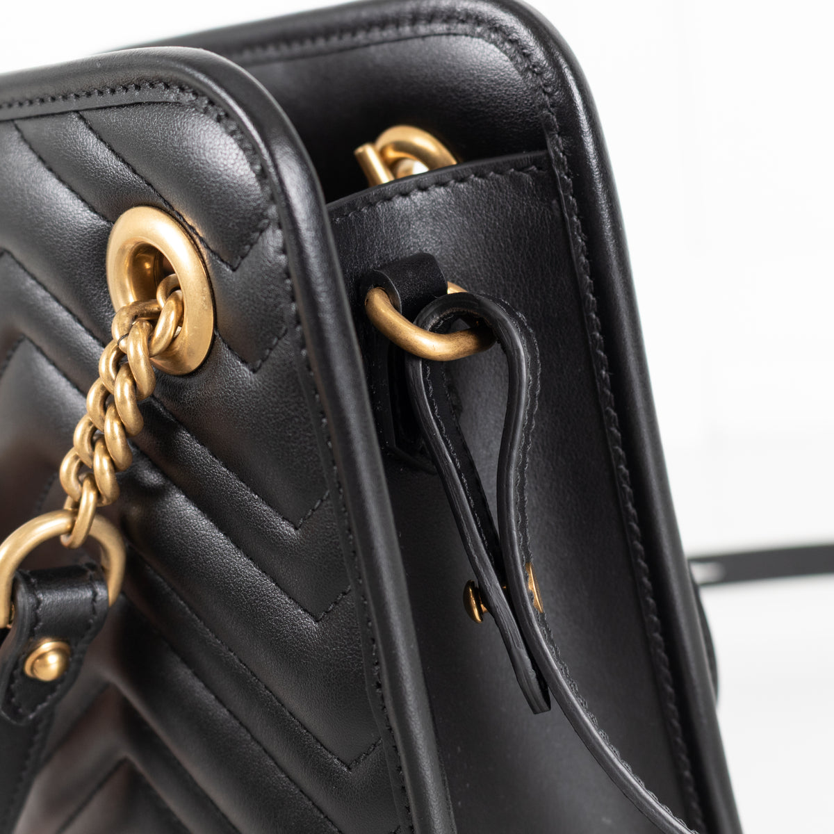 Gucci Black GG Marmont Matelasse Mini Bag